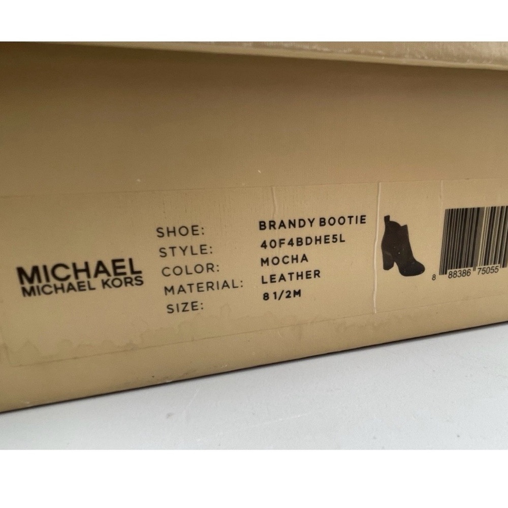 ⭐ Michael Kors Brandy Bootie – Mocha Leather – Size 8.5M – NEW! ⭐